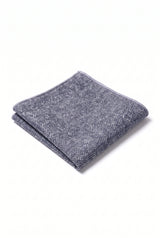 Pochette de costume pour homme en tweed bleu clair mélangé laine