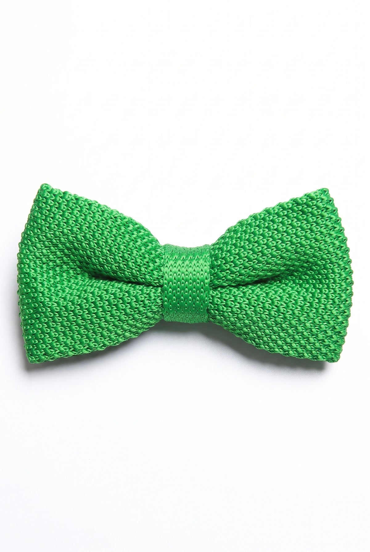 Nœud papillon tricoté vert clair pour homme