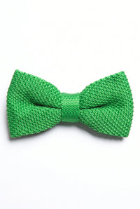 Nœud papillon tricoté vert clair pour homme