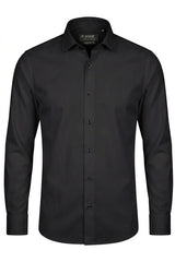 Chemise habillée à manches longues pour homme - Noire