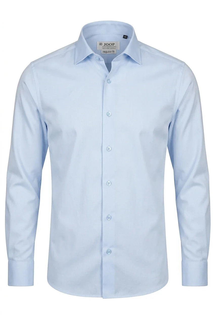 Chemise habillée à manches longues pour homme - Bleue