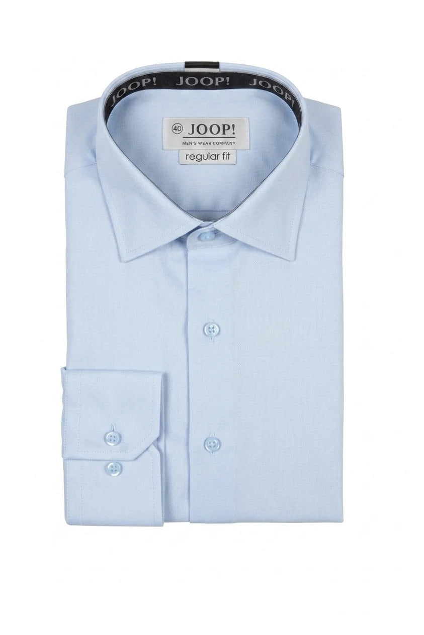 Chemise habillée à manches longues pour homme - Bleue