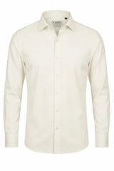 Chemise habillée à manches longues pour homme - Crème