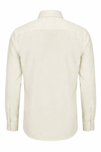 Chemise habillée à manches longues pour homme - Crème