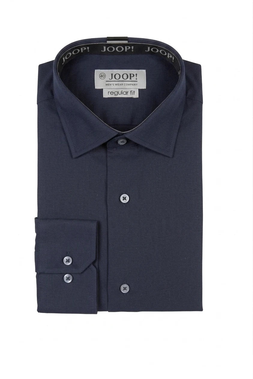 Chemise habillée à manches longues pour homme - Bleu marine