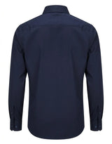Chemise habillée à manches longues pour homme - Bleu marine