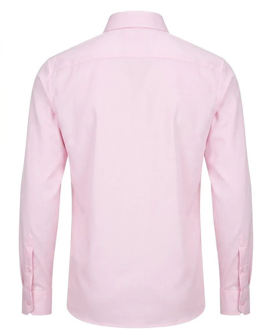 Chemise habillée à manches longues pour homme - Rose