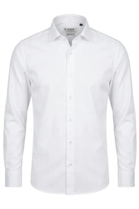 Chemise habillée à manches longues pour homme - Blanche