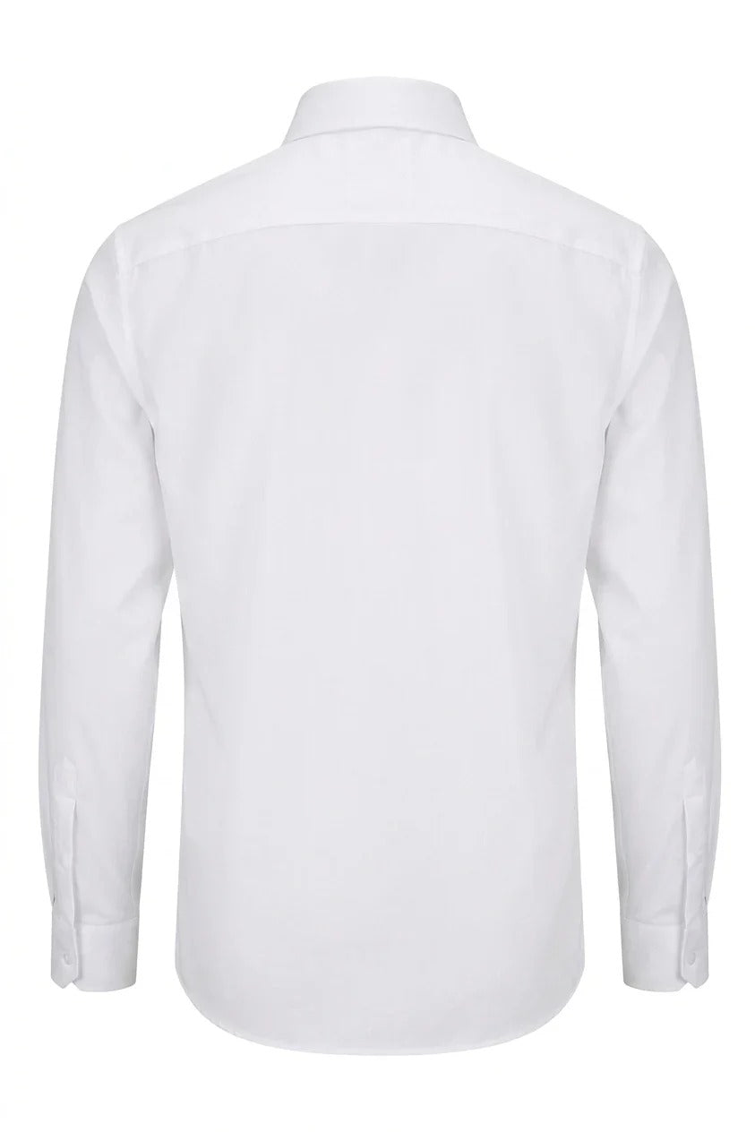 Chemise habillée à manches longues pour homme - Blanche