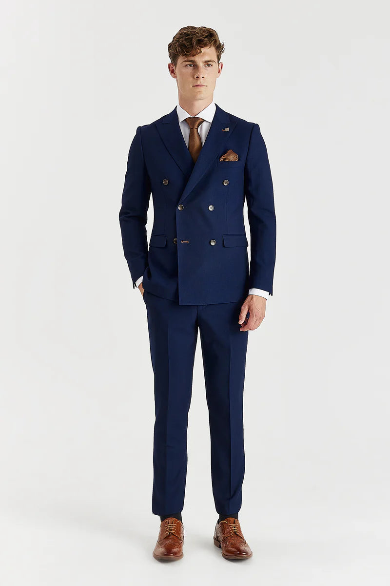Blazer croisé bleu marine pour homme