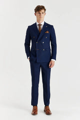 Blazer croisé bleu marine pour homme