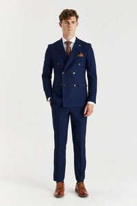 Blazer croisé bleu marine pour homme