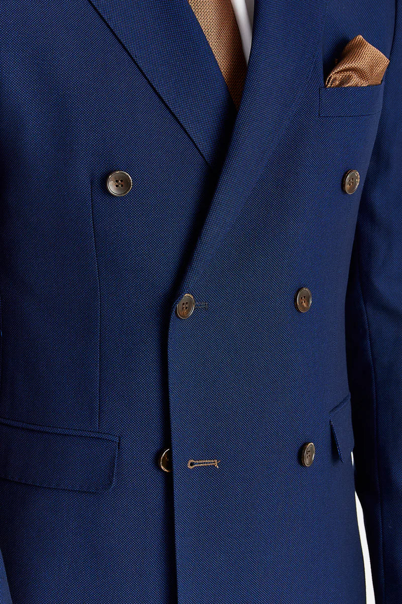 Blazer croisé bleu marine pour homme