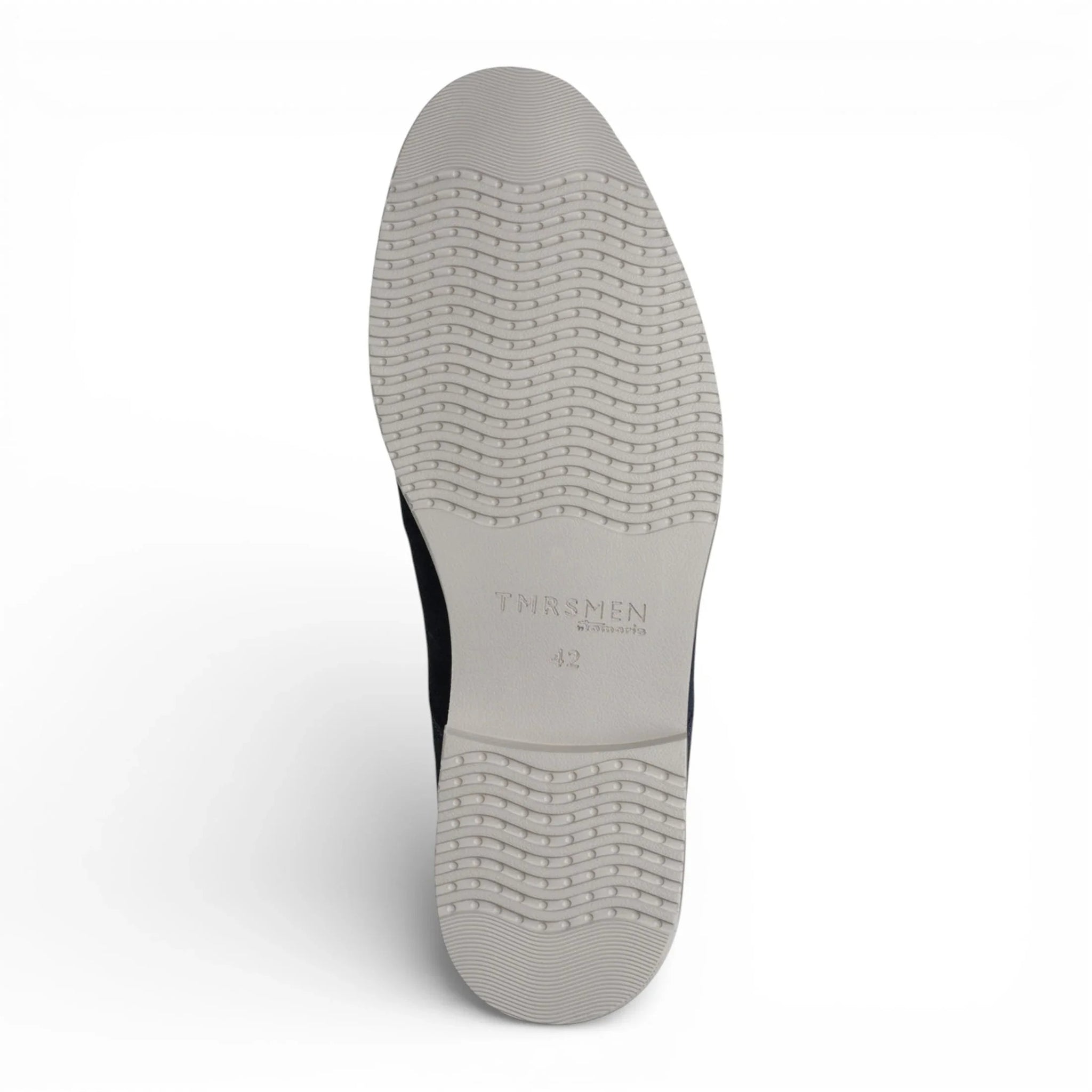 Chaussures Derby pour homme en cuir suédé bleu marine à bout uni