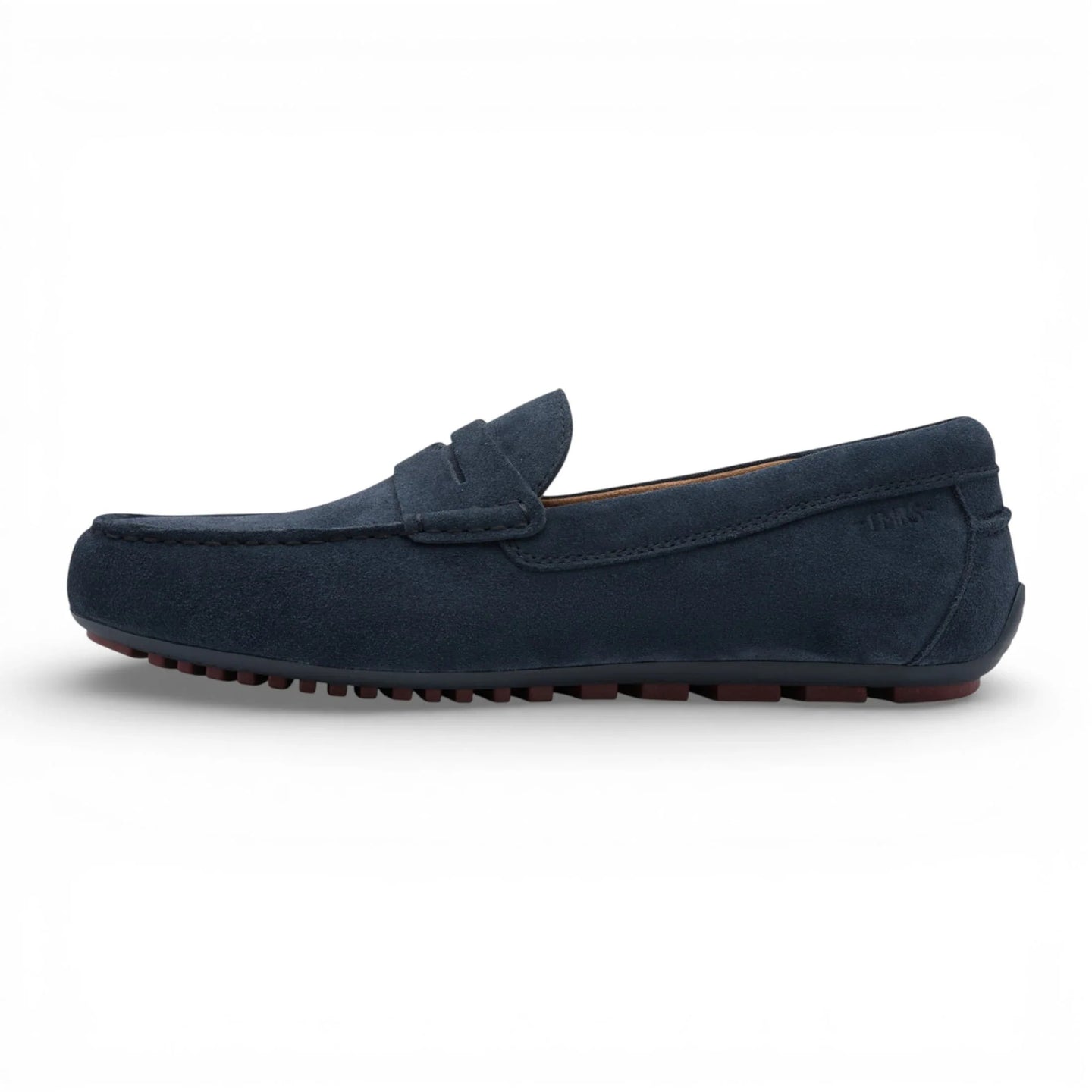Mocassins en daim bleu marine pour hommes