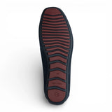 Mocassins en daim bleu marine pour hommes