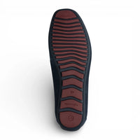 Mocassins en daim bleu marine pour hommes