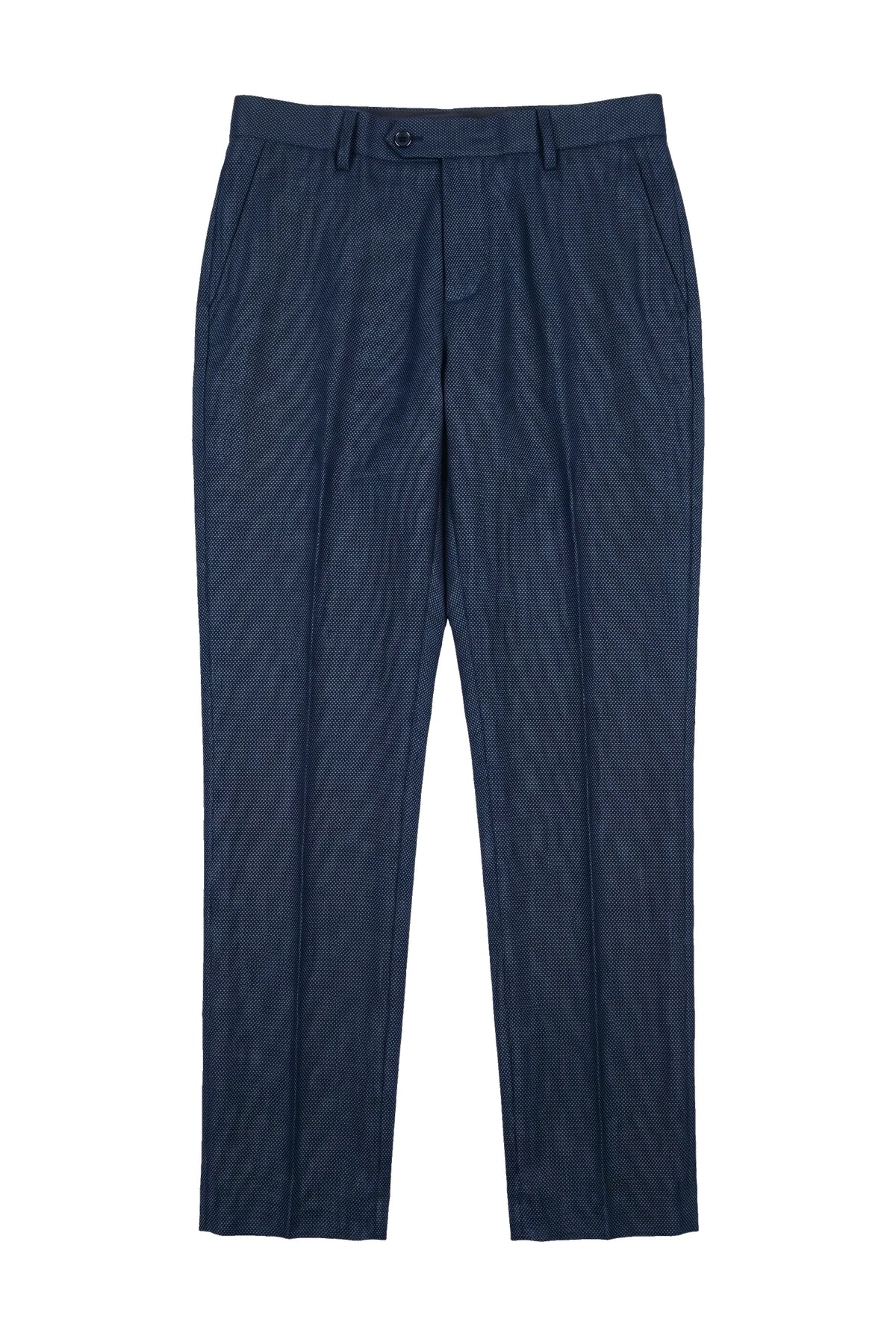 Pantalon Arthur pour homme, motif œil-de-perdrix, bleu marine