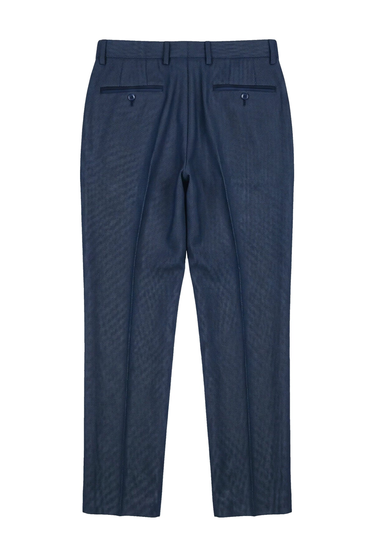 Pantalon Arthur pour homme, motif œil-de-perdrix, bleu marine