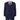 IM54 - Costume trois pièces homme bleu marine à carreaux, coupe ajustée