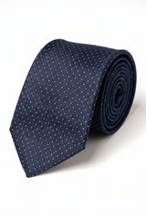 Cravate à carreaux bleu marine pour homme