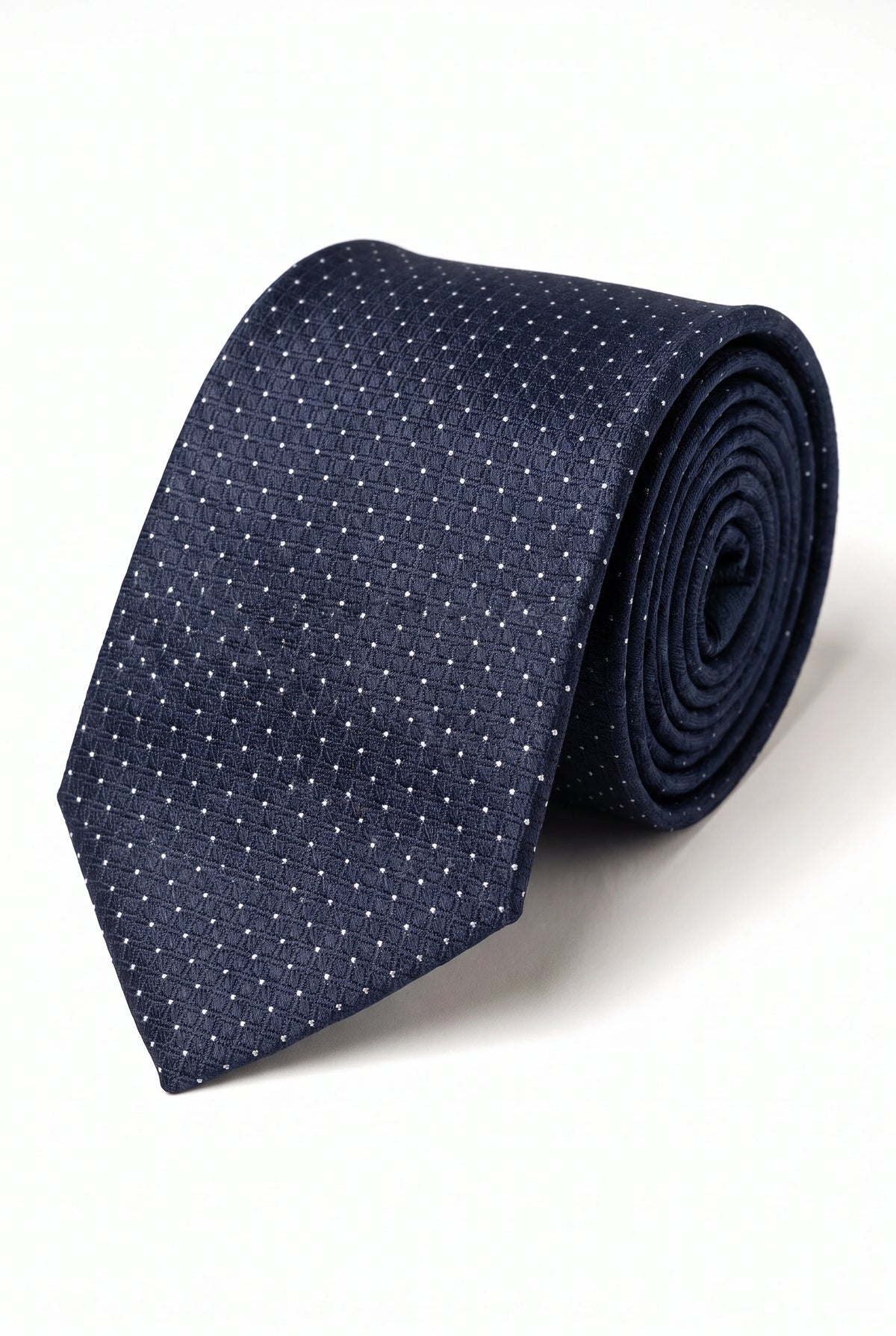 Cravate à carreaux bleu marine pour homme