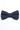 Nœud papillon double couche bleu marine pour homme