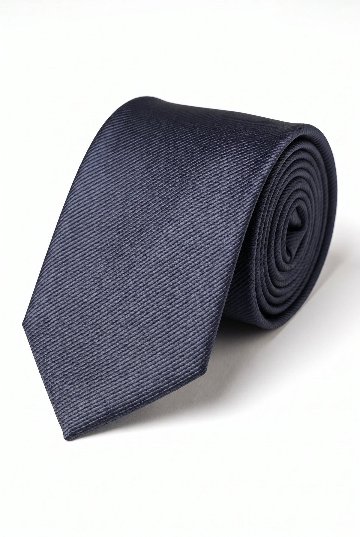 Cravate slim bleu marine pour homme, 6 cm, couleur unie