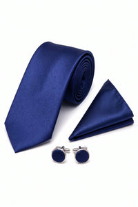Ensemble cravate marine pour homme