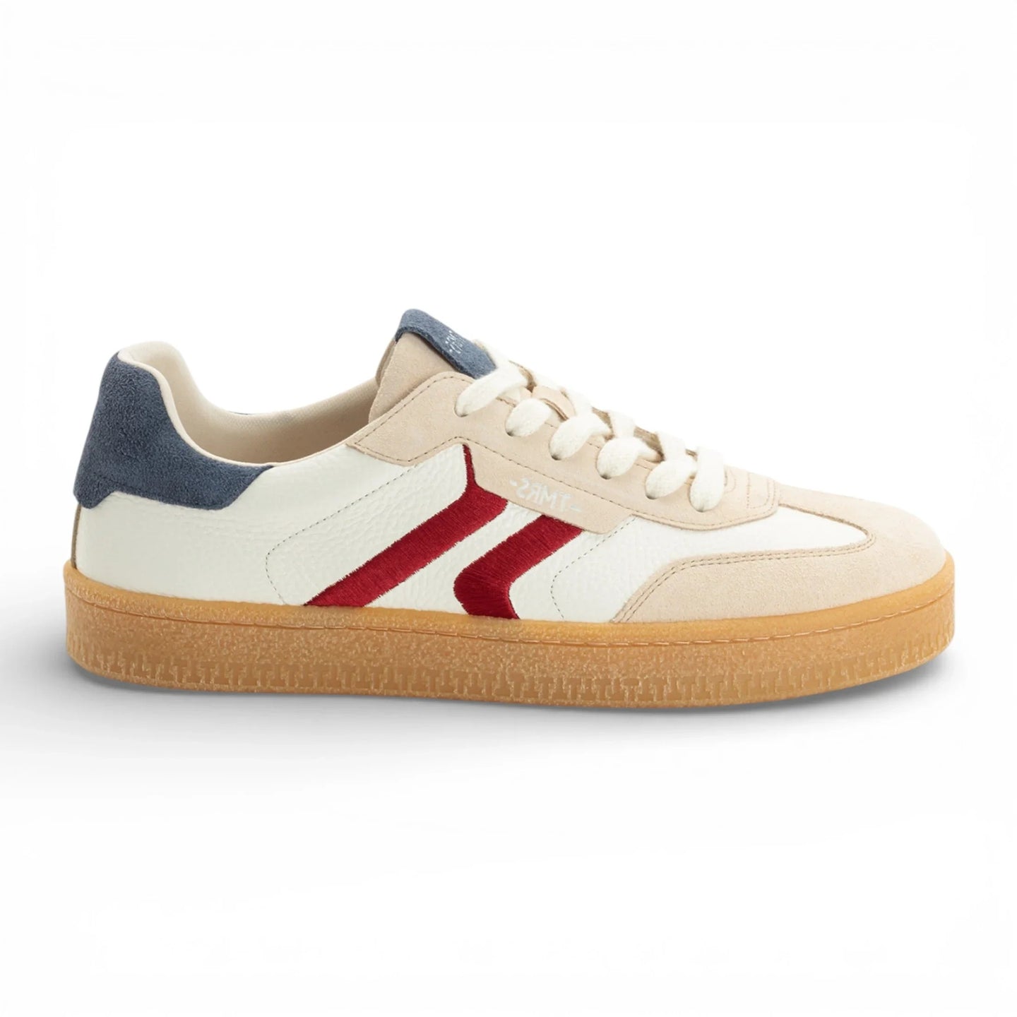 Baskets Off White en cuir à rayures rouges pour homme