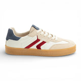 Baskets Off White en cuir à rayures rouges pour homme
