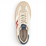 Baskets Off White en cuir à rayures rouges pour homme