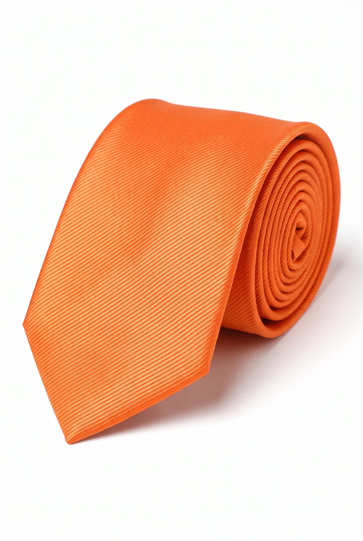 Cravate fine orange et rouge pour homme