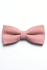 Nœud papillon rose double épaisseur pour homme