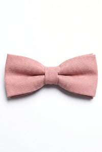 Nœud papillon rose double épaisseur pour homme