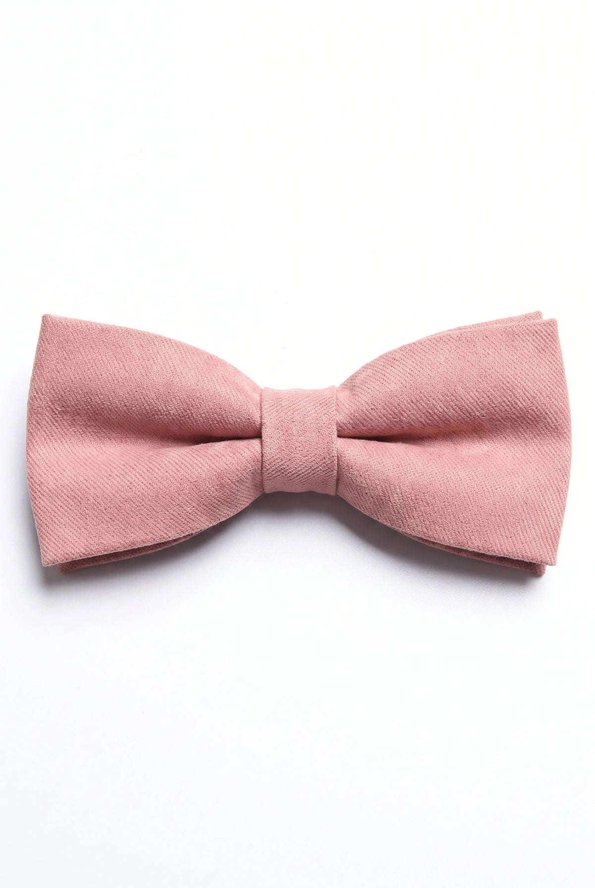 Nœud papillon rose double épaisseur pour homme