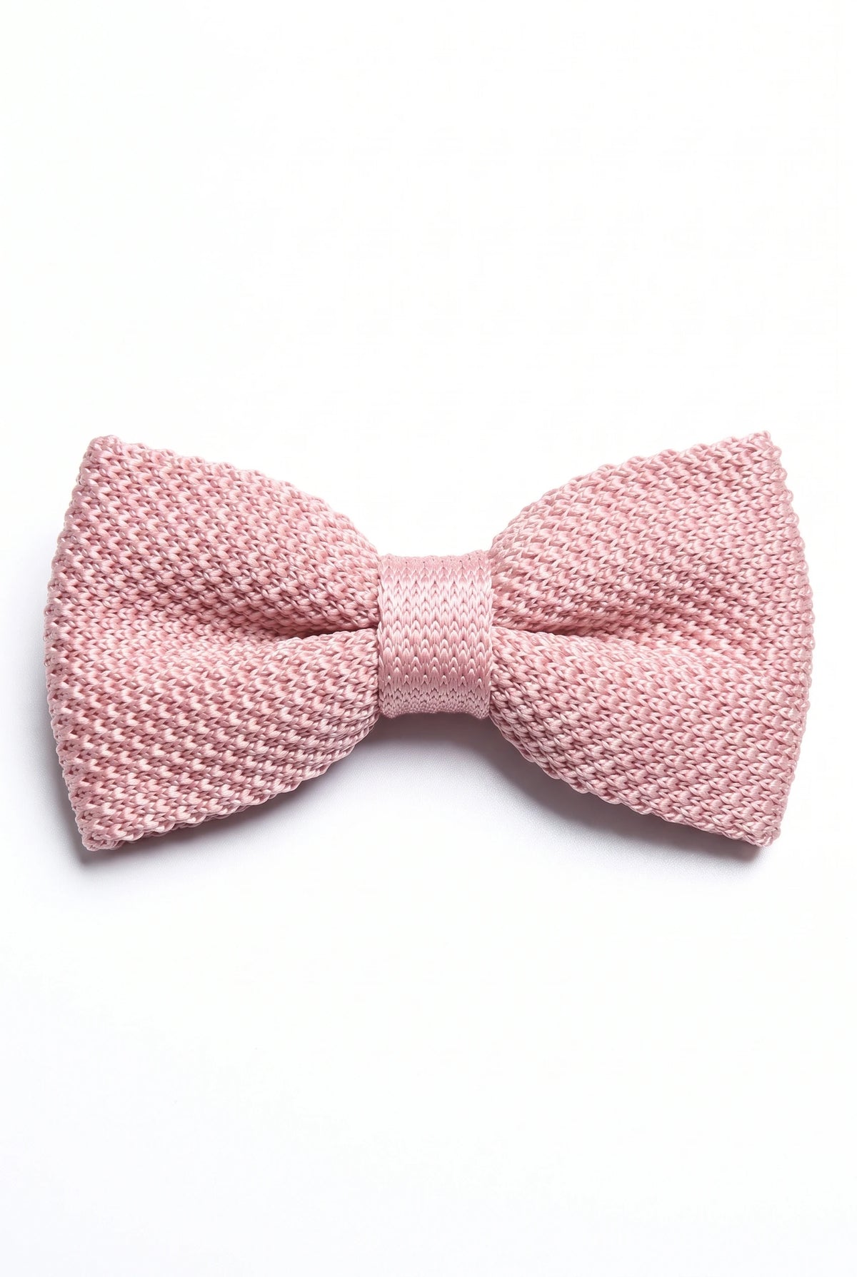 Nœud papillon rose tricoté pour homme