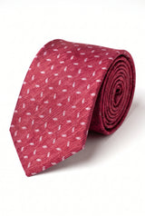 Cravate rose à motifs pour homme