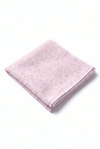 Pochette de costume pour homme en tweed rose mélangé laine