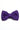 Nœud papillon violet tricoté pour homme