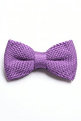 Nœud papillon violet tricoté pour homme
