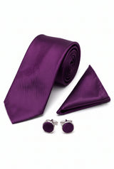 Ensemble de cravates violettes pour hommes