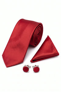 Ensemble de cravates rouges pour hommes
