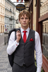 Ensemble de cravates rouges pour hommes