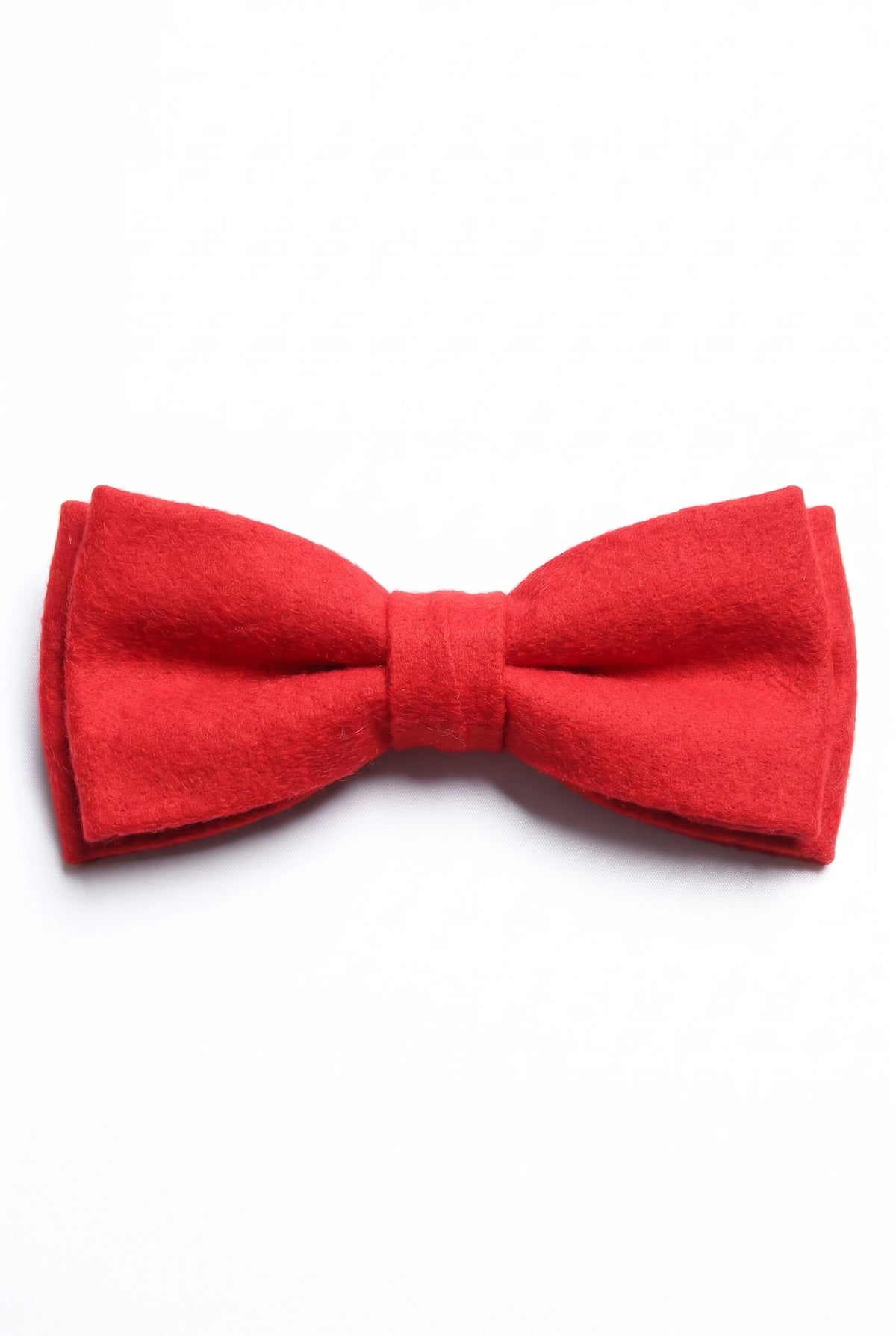 Nœud papillon en tweed rouge pour homme