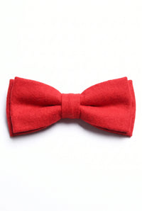 Nœud papillon en tweed rouge pour homme