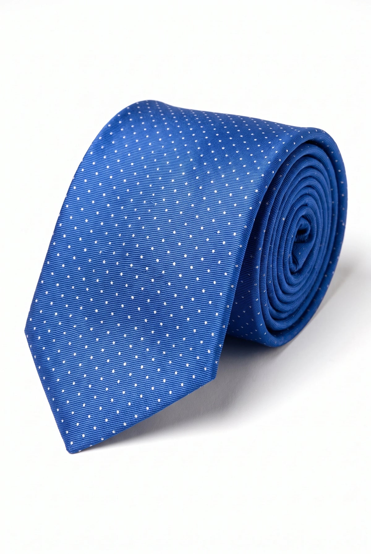Cravate tissée texturée bleu roi pour homme