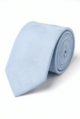 Cravate pour homme bleu ciel en daim