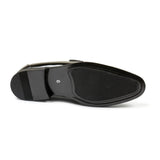 Mocassins pour hommes en cuir végétalien à enfiler, ornés de velours et vernis