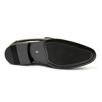 Mocassins pour hommes en cuir végétalien à enfiler, ornés de velours et vernis